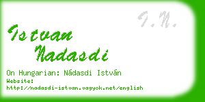 istvan nadasdi business card
